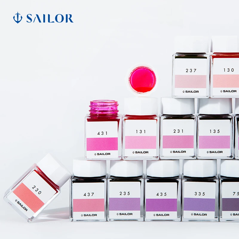 SAILOR 1210 Workshop 100 Colors Ink Season 1 Dye Color Ink 20ml Pen Japan Original  Fountain Ink 20ml Journal