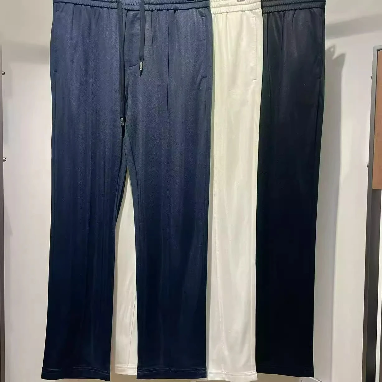 

BC Italian men's summer new fashion embroidery old money style men's casual pants simple and versatile straight trousers