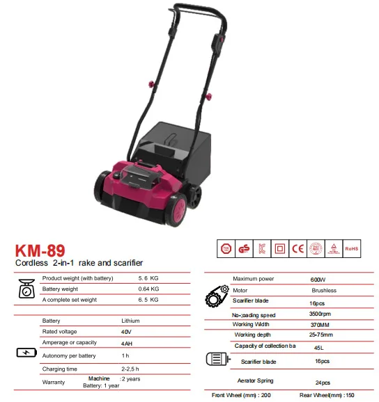 جهاز خدش كهربائي صغير الحجم قابل لإعادة الشحن عالي الطاقة 2 في 1، جزازة العشب، ماكينة تشذيب العشب