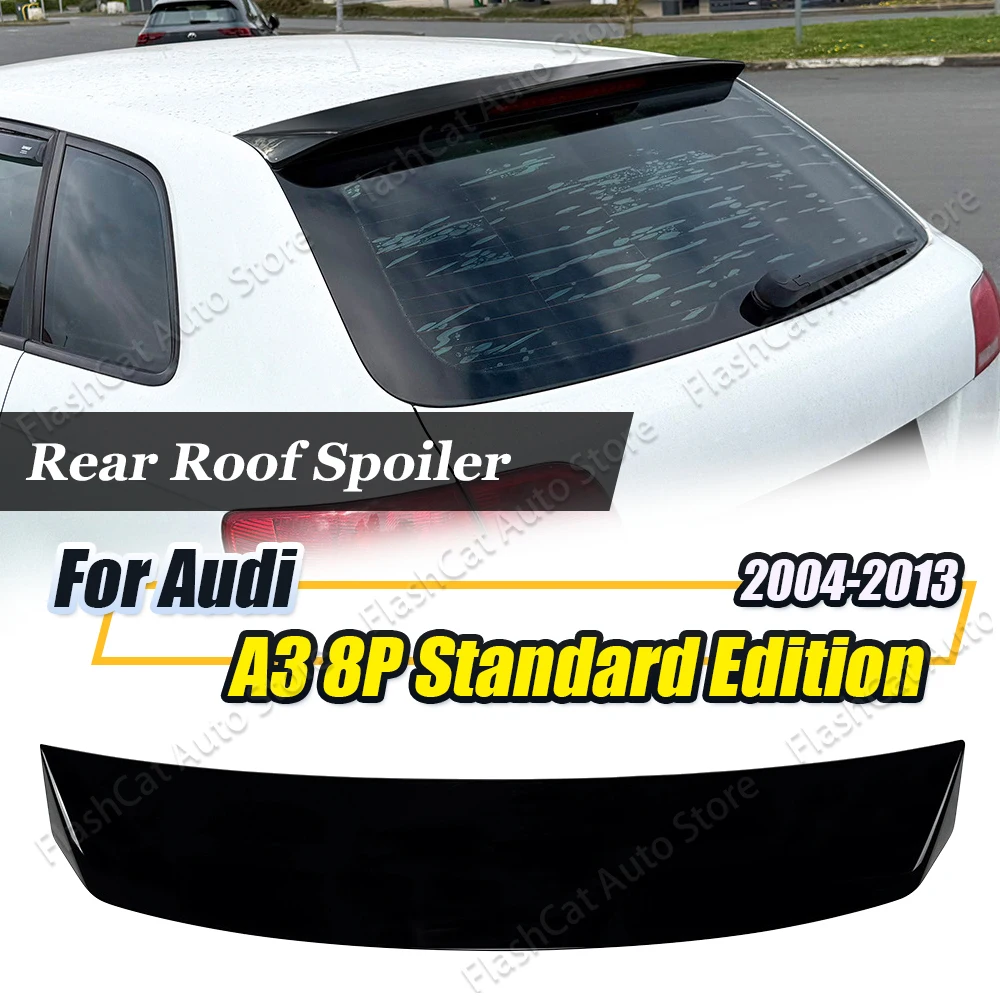 Aileron arrière pour Audi A3 8P Standard 5 portes - Plastique ABS brillant - Style inspiré S-Line - Kits carrosserie pour hayon - 2004-2013