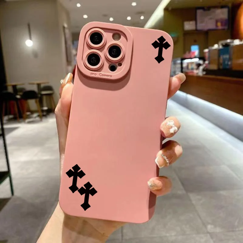 Autumn Vibes Cross Pattern iPhone Case – Soft Shockproof Cover — detail image 8