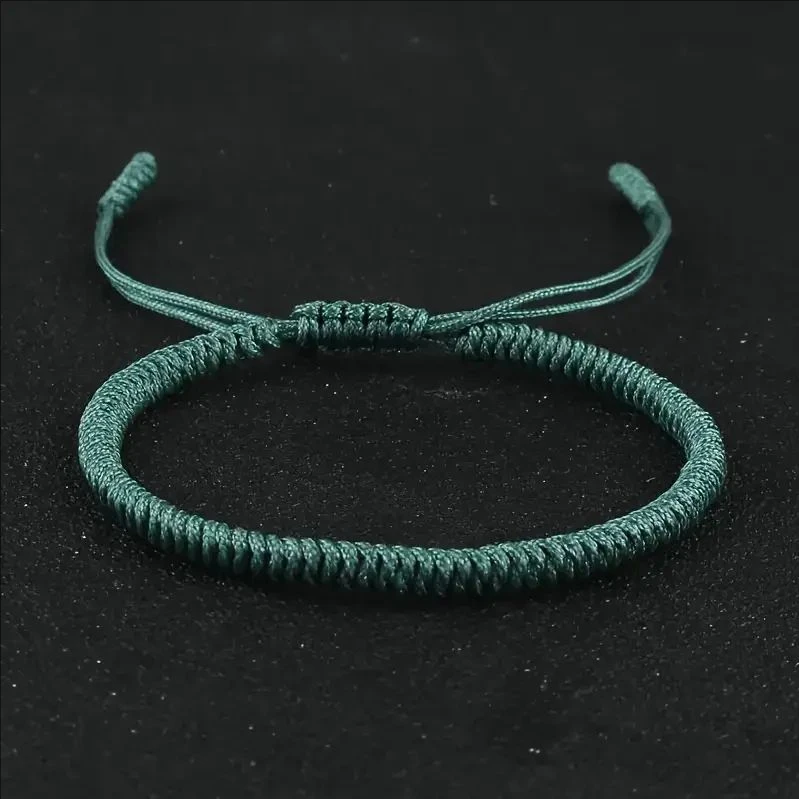 Tibetan Buddhist Bracelet Lucky Handmade Braided Adjustable King Kong Knot Red Thread Charm Bracelets for Women Men Couple Lover - afbeelding 1