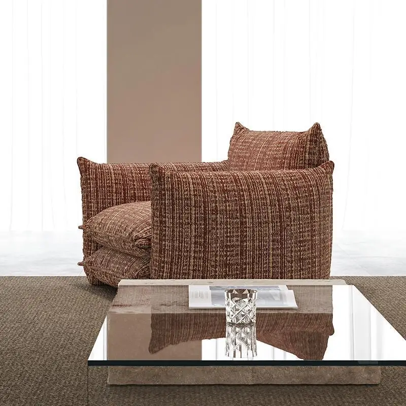 Medieval style extremely simple chair sofa French lounge chair minimalist modular sofa living room curved lounge sofa