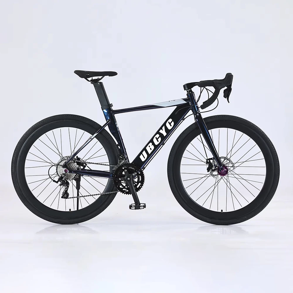 

700C Road Bike with Disc Break and Ordinary Pedal for Adult Aluminium Frame Road Bicycle 7 Speed Road Bicycle