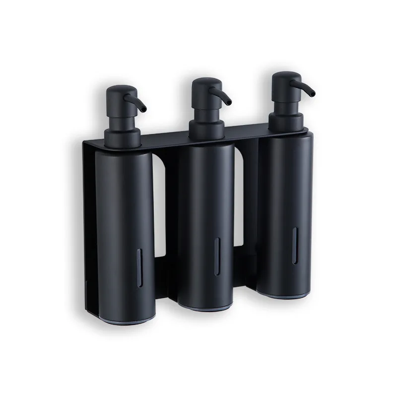 

Hotel Bathroom Soap Dispenser Wall-mounted 304 Stainless Steel Bracket Shampoo Shower Gel Distributor