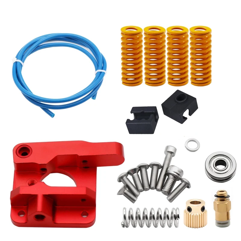 3D Printer Upgraded Long Distance Remote Metal Ender 3 CR10 Extruder+Leveling Spring+PETG Tube+MK9 Silicone Sleeve Cover J-head