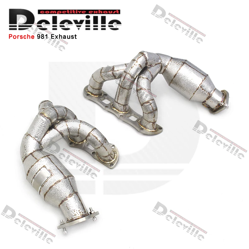 Uitlaat Turbo Spruitstuk Header voor PORSCHE CAYMAN 981 987 2013 - Escape RVS Uitlaat Pijp