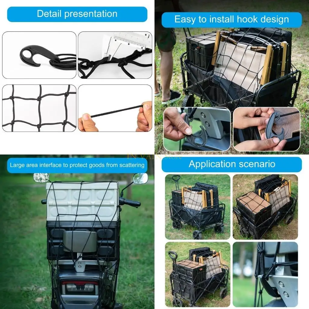 M5TC Wagon Net Net Cover Beach Cartbrows Wheelbrows Wagon Cargo Net Net Wagon Wagon
