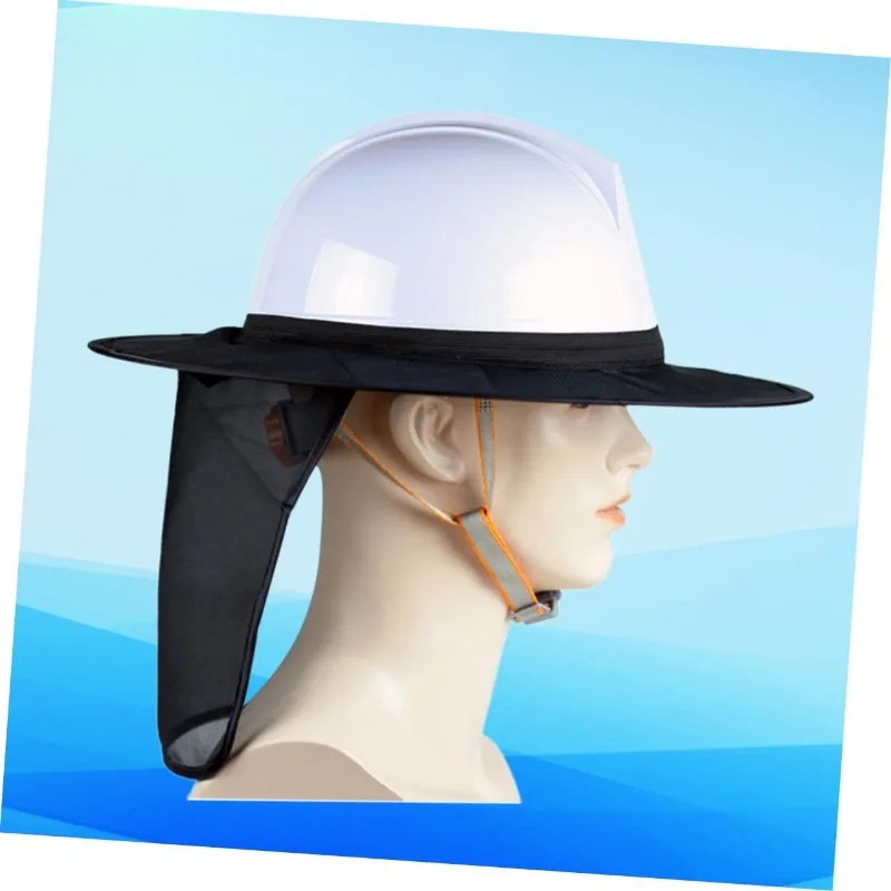 Outdoor Sun Visor Safety Helmet External Reflective Parasol Neck Protector Head Protector Safety Helmet High Visibility Mesh Hat