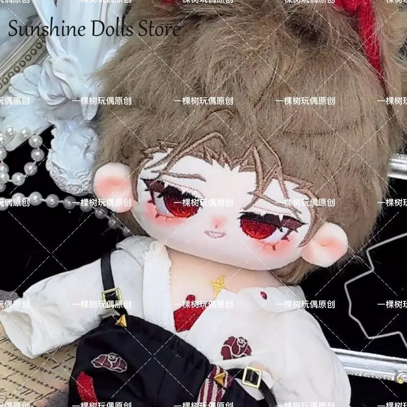 

Game REIGN OF NIGHTFALL‌ Red Gloves Plush Doll With skeleton Body 20cm Dress Up Clothes Outfit Stuffed Toys Cute Birthday Gift