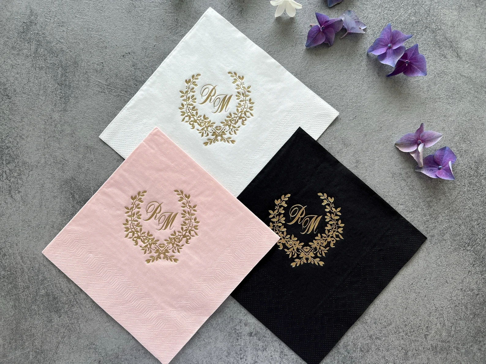 Custom Napkins, cocktail napkins, Personalized Napkins, Event Favors, Party Napkins, Wedding napkins, Bridal Shower