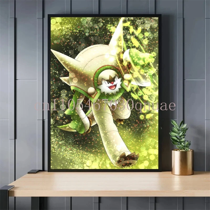 Perlengkapan Pokemon Pikachu Gyarados Squirtle Charmander Poster HD Seni Dinding Cetak Dekorasi Ruang Tamu Lukisan Kanvas Hadiah Anak-anak