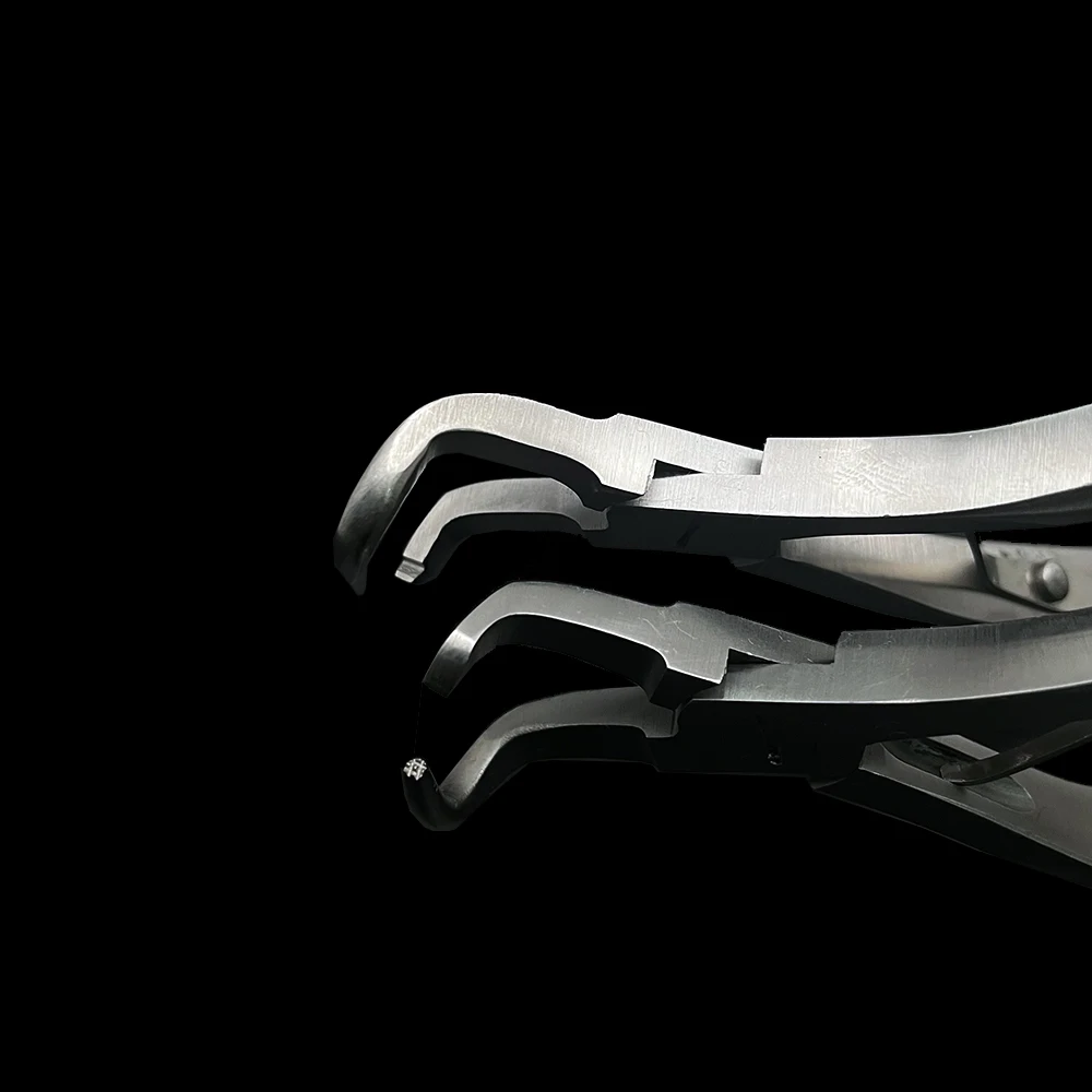 2Pcs Dental Crown Remover Plier Extractor Forcep Stainless Steel Surgical Instrument
