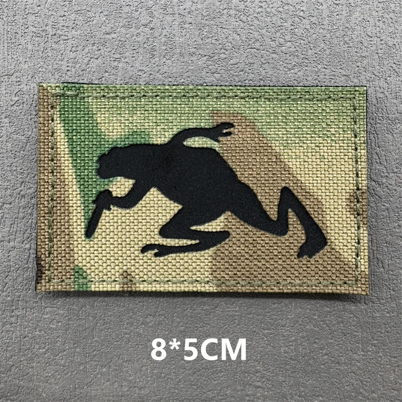 Multicam IR-Patches, Laserschneiden, Moral, taktische Patches auf Rucksack, Weste, Kleidung, Outdoor-Abzeichen, reflektierende Abzeichen mit Klettverschluss