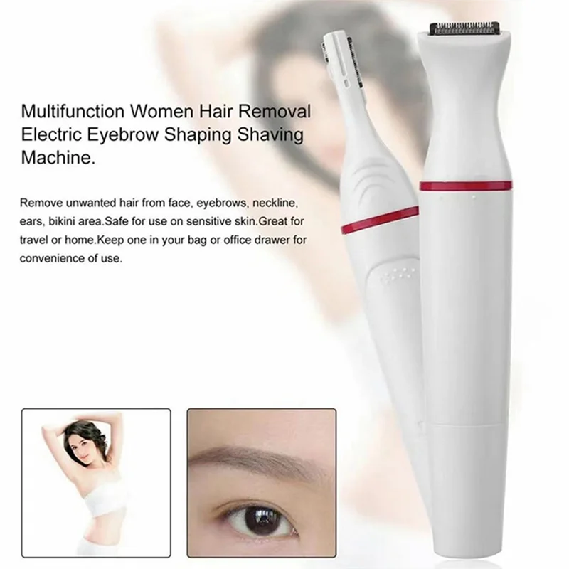 여성용 다기능 전기 제모기 ABRB-5 in 1 눈썹, 겨드랑이, 비키니 라인, 다리 제모기