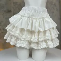 Sweet White Ballet Mini Skirt Slimming Puffy Skirt Small Size 2025 New Style Women's Fashion Short Skirt