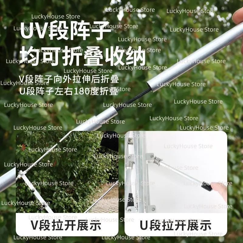 Portable Mini Yagi Antenna UV Band Handheld Radio Pocket Antenna for Two Way Radio