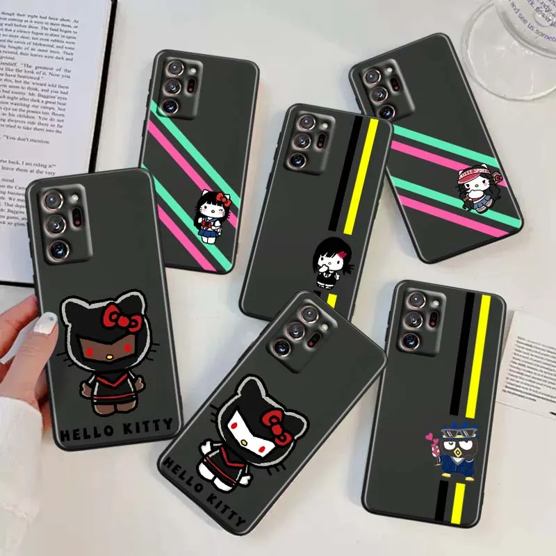 

Sanrio Hello Kitty Cool Art Phone Case For Samsung A42 A41 A35 A34 A33 A32 A25 A24 A23 A21s A04 A03 Note 20 Ultra 5G Black