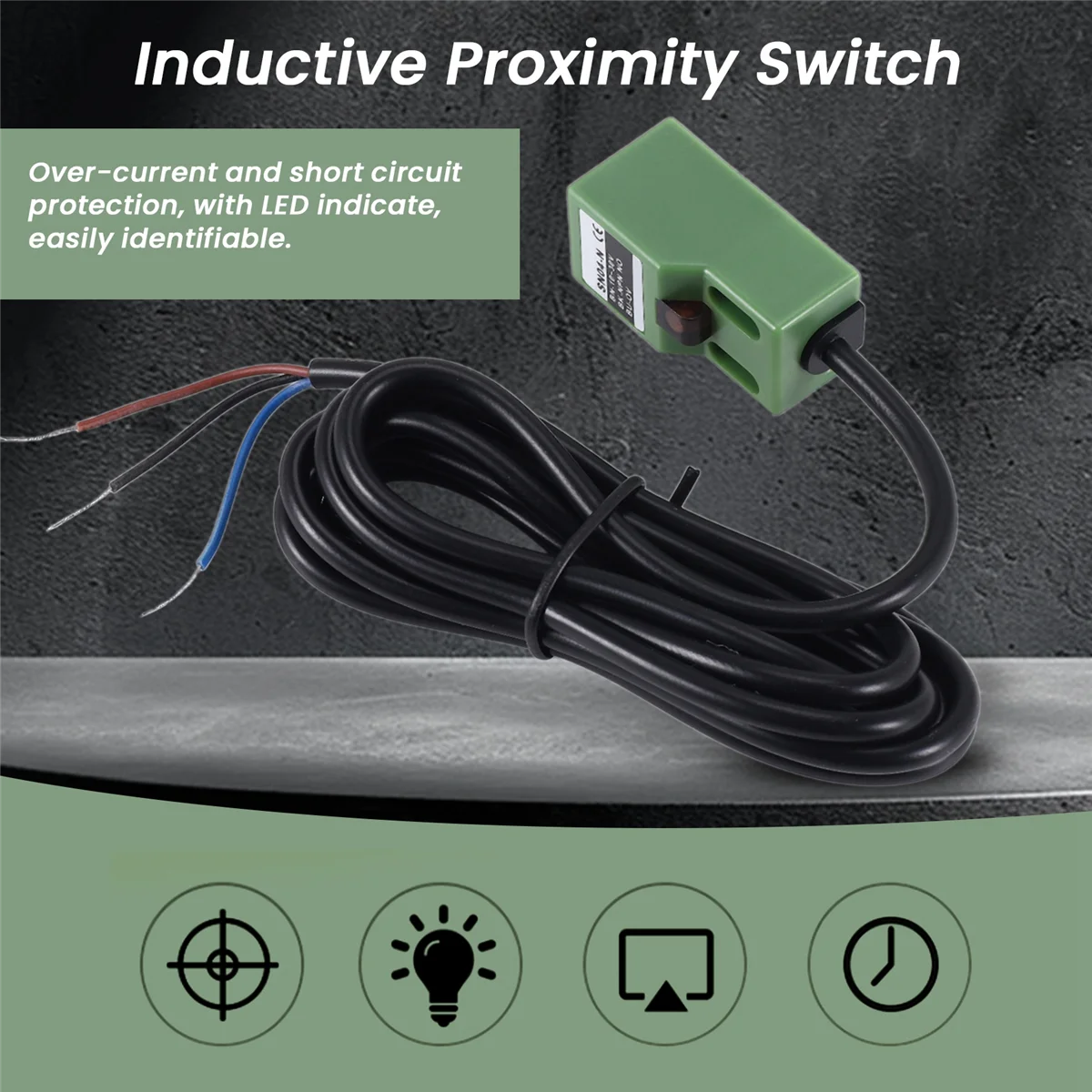 SN04-N DC 10-30V NPN 3 cables 4 mm Sensor de acercamiento Interruptor de proximidad inductivo Raro