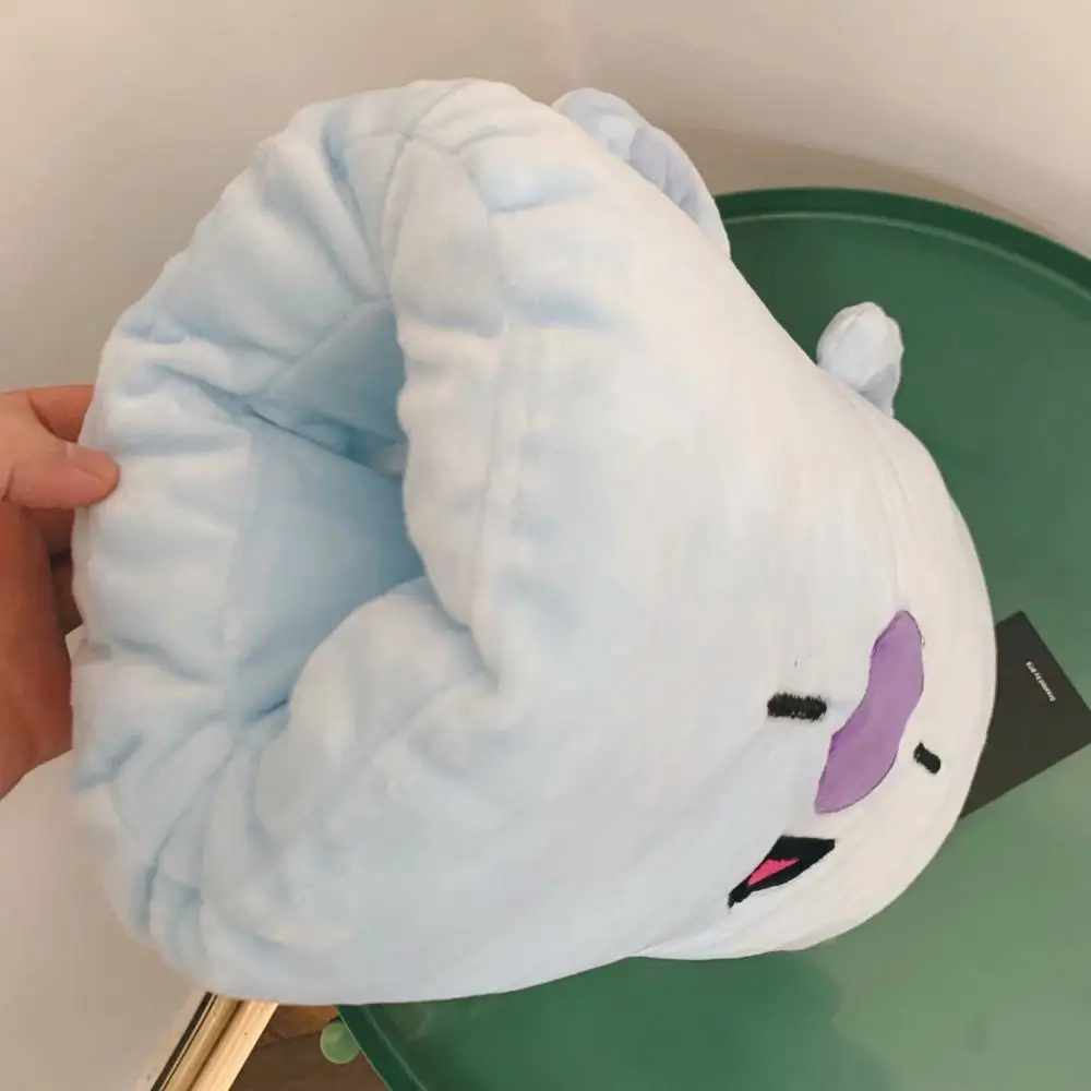 30CM Kawaii BT21 Anime Hobby Tata Rj Chimmy Cooky Shooky Mang Koya Cartoon Winter Pillow Girl Plush Hand Cover