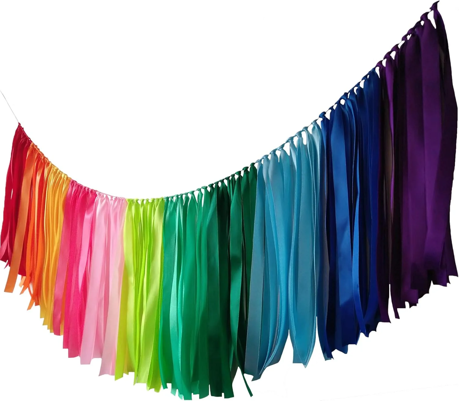 Photography Day - 1pc 200cm/78.74in Rainbow Ribbon Garland for
