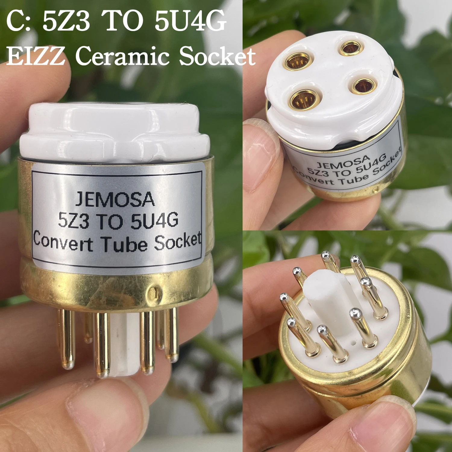 1PC JEMOSA 4Pin TO 8Pin Tube Socket Adapter Converter 274A 80 5Z3 To 5U4G 5U4 274B 5AR4 5Z4P Tube Audio Amplifier