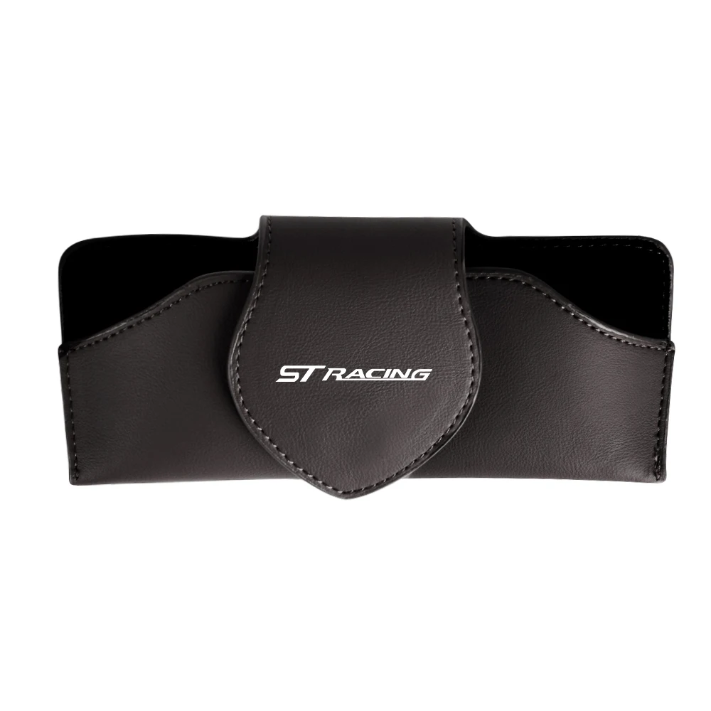 Autobrilhouder Zonneklep Brilhouder Zonnebrilclip Kaart- en tickethouder Opbergtas voor Ford ST Racing Focus Mk Accessoires
