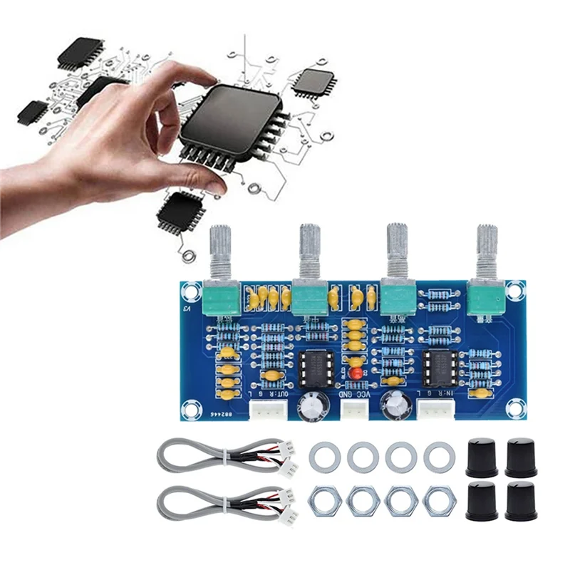 

Advanced XH-A901 Tone Board Preamp Pre-Amp With Treble Bass Volume Adjustment Pre-Amplifier Tone Controller For Amplifier Board