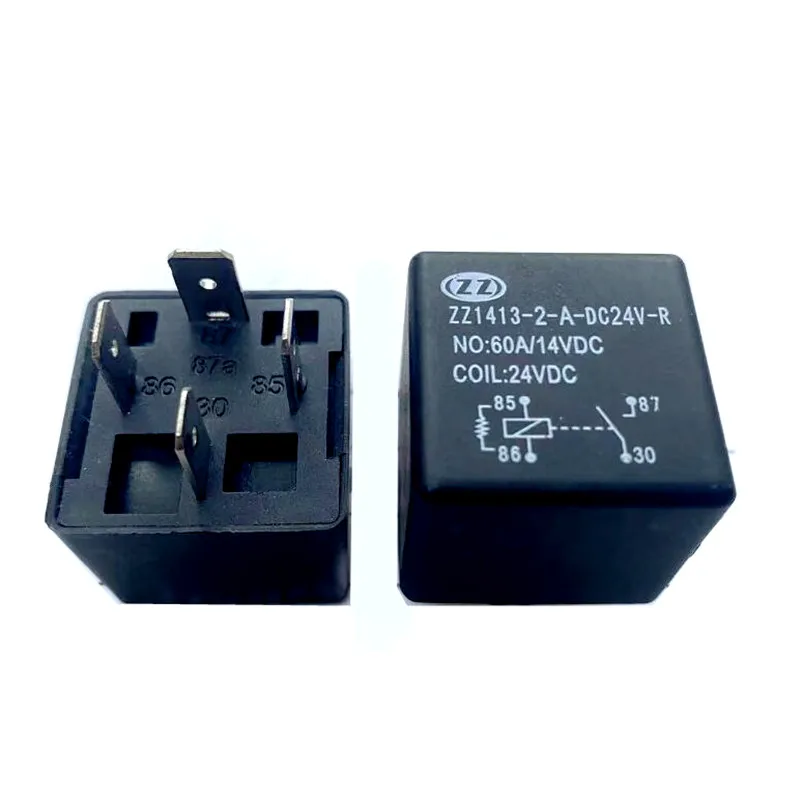 

NEW ZZ1413-2-A-DC24V-R ZZ1413 2 A DC24V R ZZ14132ADC24VR 24VDC DC24V 24V relay 60A 4PIN