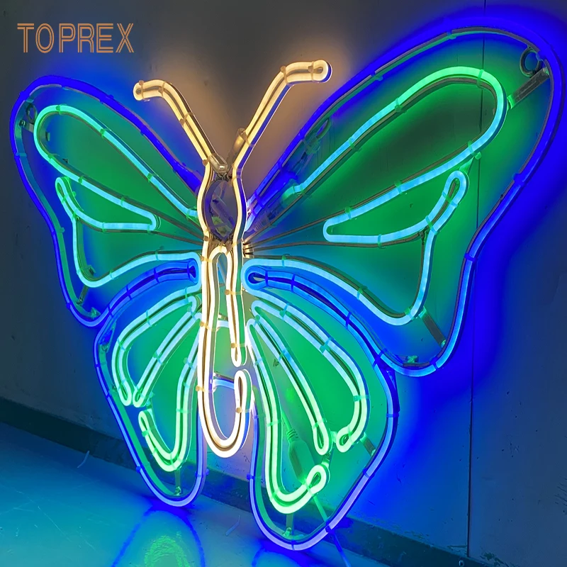 

Outdoor Deco Street Park Commercial Decorative 2d Big Christmas Fairy Butterflies World Night 2d Large Led Bowknot Motif Lights