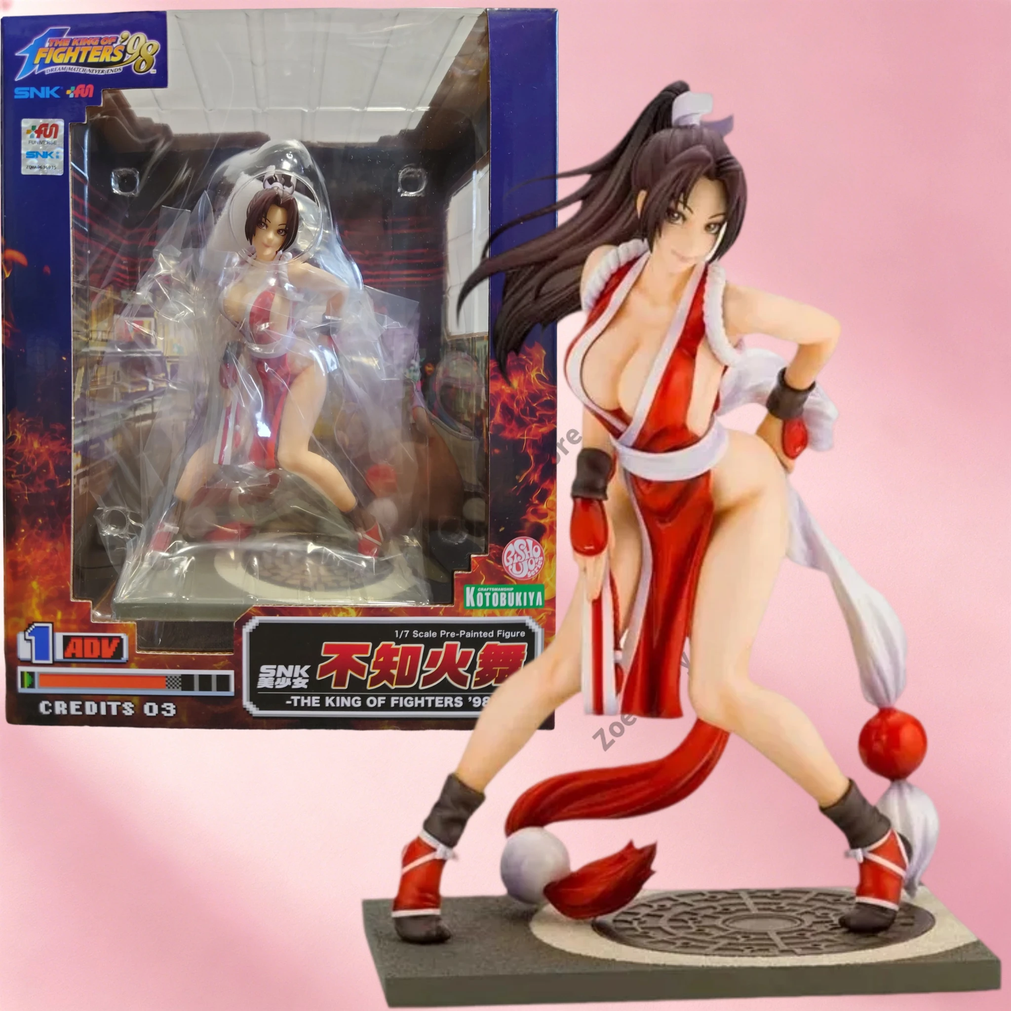 

[Available] Original KOTOBUKIYA King of Fighters '98 Game Anime SNK Mai Shiranui Action Figure Toy Collection Model Gift