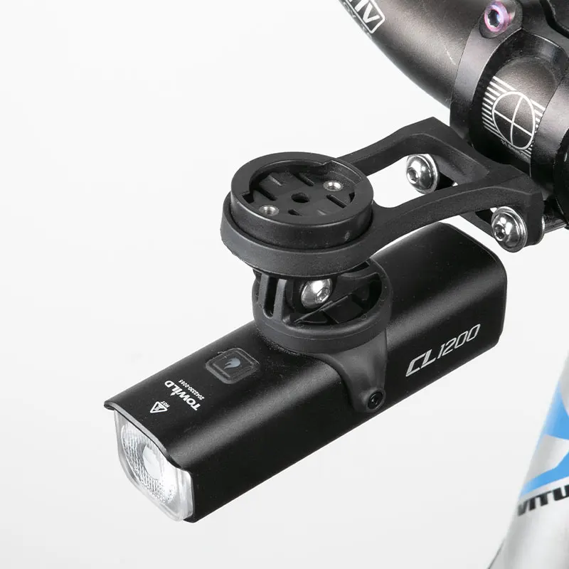 Braket ekstensi komputer sepeda MTB, dudukan Stem Speedometer sepeda untuk Garmin Bryton Cateye, aksesori sepeda