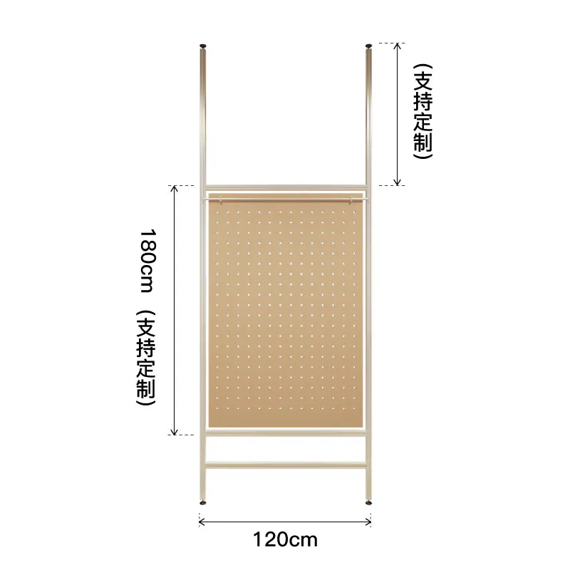 YJQ aluminum profile birch board non-punching screen custom office decoration partition display rack