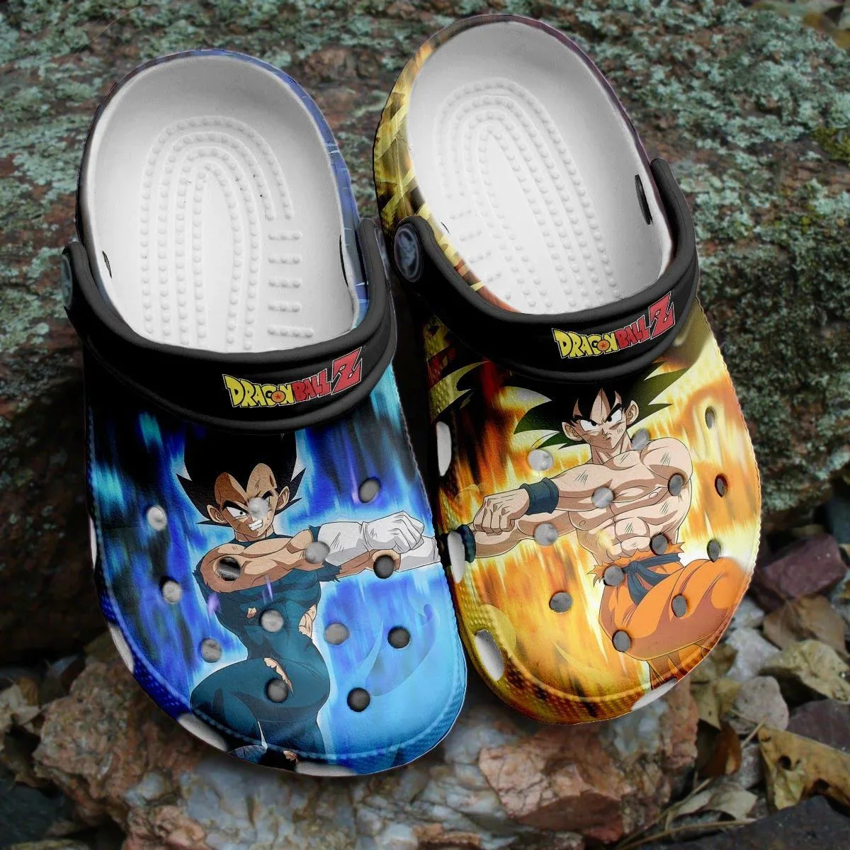 Dragon Ball Anime Clogs Slippers Goku Vegeta Print Hole Shoes Lightweight Nonslip Summer Beach Garden Sandals for Men Women