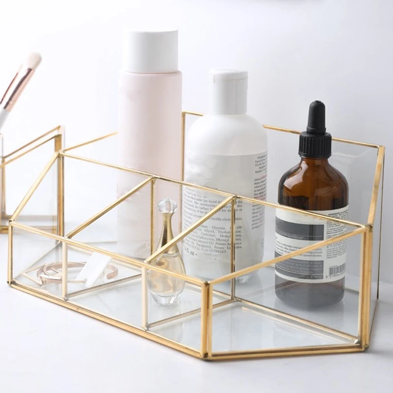 Europe Metal Makeup Brush Storage Tube Eyebrow Pencil Jewelry Organizer Jewelry Classification Storage Rack