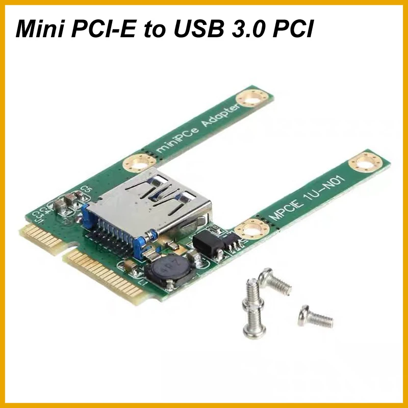 New 2026 Mini PCI-E To USB2.0 Expansion Card Laptop PCI Express PCIe To USB 2.0 Converter Riser Card Adapter Screw Fittings