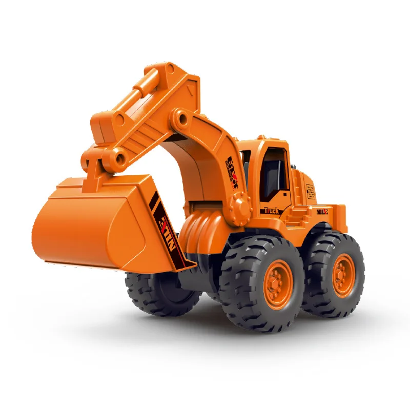 Excavator Bulldozer Engineering Car Simulation Off-Road Sliding Model Children Boy Toy Car Birthday Gift B219