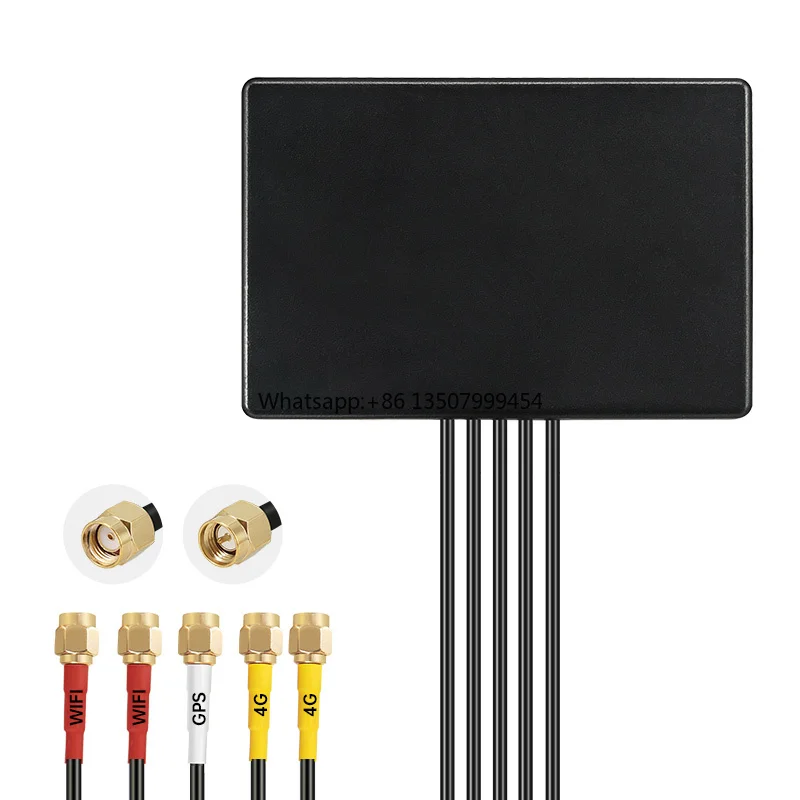 5G 5 in 1 Omnidirectional High Gain Waterproof Outdoor Adhesive Mount Cellular WIFI+GPS+4G 5G Combinaction Antenna