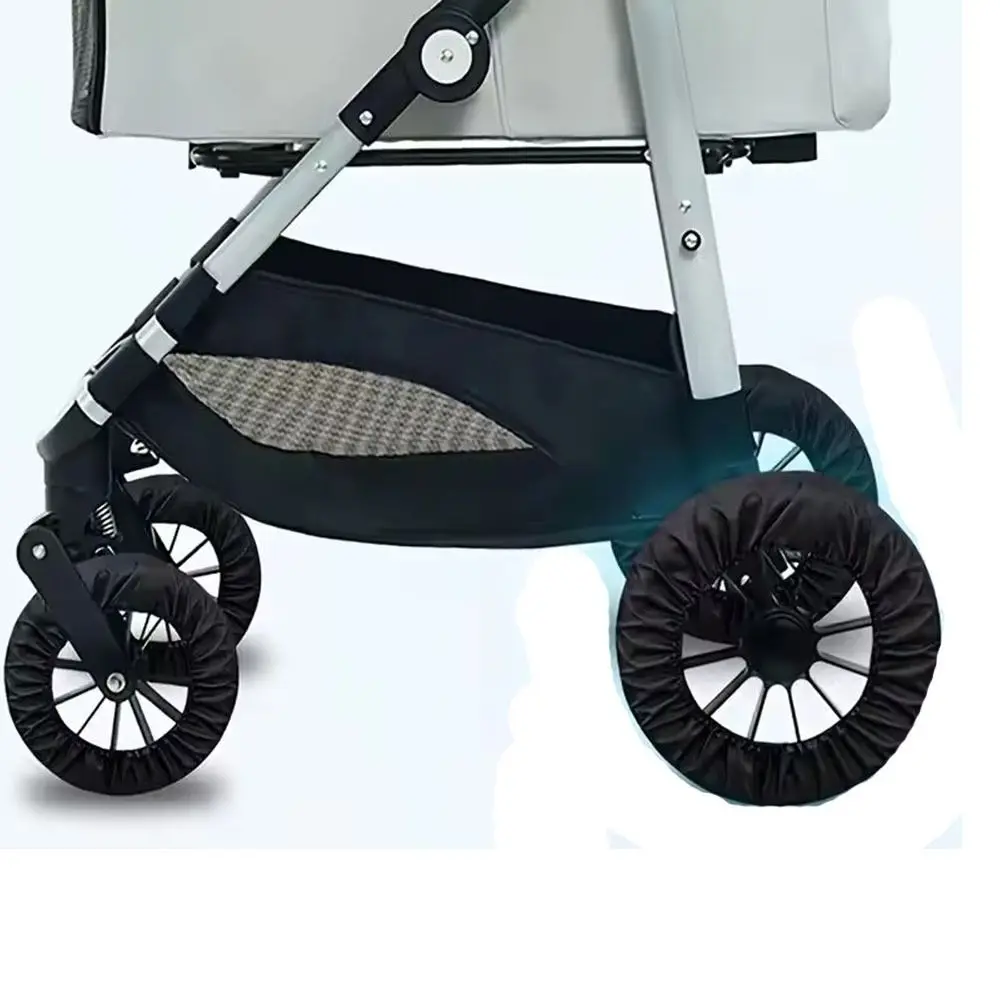 Dustproof Baby Stroller Wheel Covers Waterproof Anti-Dirty Stroller Tire Cover Oxford Cloth Pushchair Wheel Protector