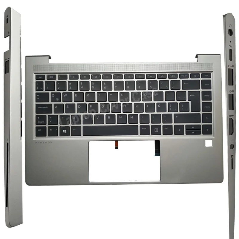 

NEW For HP ProBook 645 G8 640 G8 Spanish/US/Latin Keyboard Backlit Laptop Palmrest Upper Cover Case