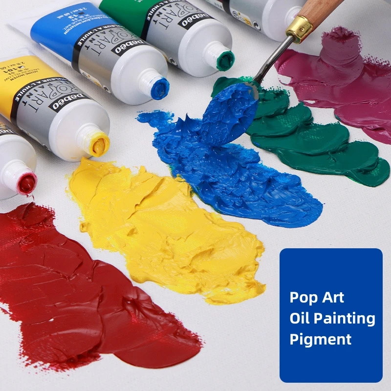

60ml/pc Oil Painting Pigment for Beginners Students Creation Art Painting Supplies Light-Resistant Professional Color Oil Paints