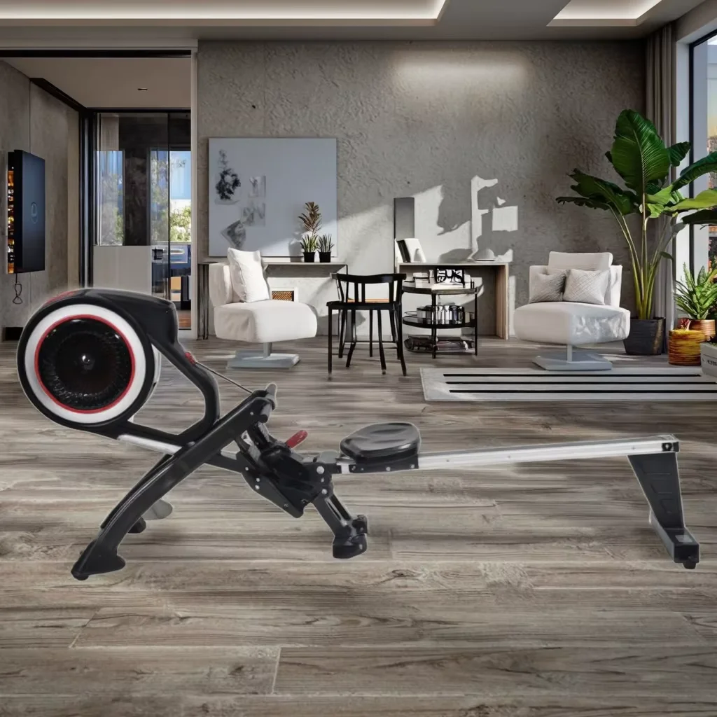 Brand New Low Noise Air Rower, Indoor Seated Rowing Machine for Home Use