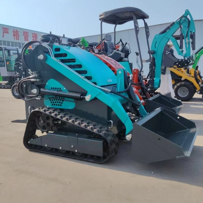 Front Loader Mini Skid Steer Loader Skid Loaders Compact Track System for Extensive Mud Turf Renovation Civil Project