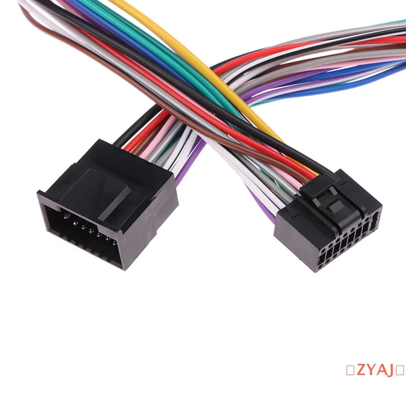 [ZYAJ」 محول تسخير الأسلاك ISO العالمي للسيارة مع كابل مكبر صوت ACC للطاقة 60 سم لراديو أندرويد [ZYAJ].