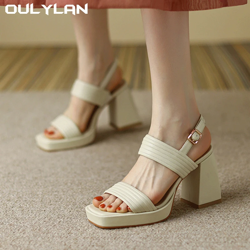 High Heels Sandals Women Fish Mouth Platform High Heels Wedges Buckle Slope Sandals Women Shoes Woman Platform