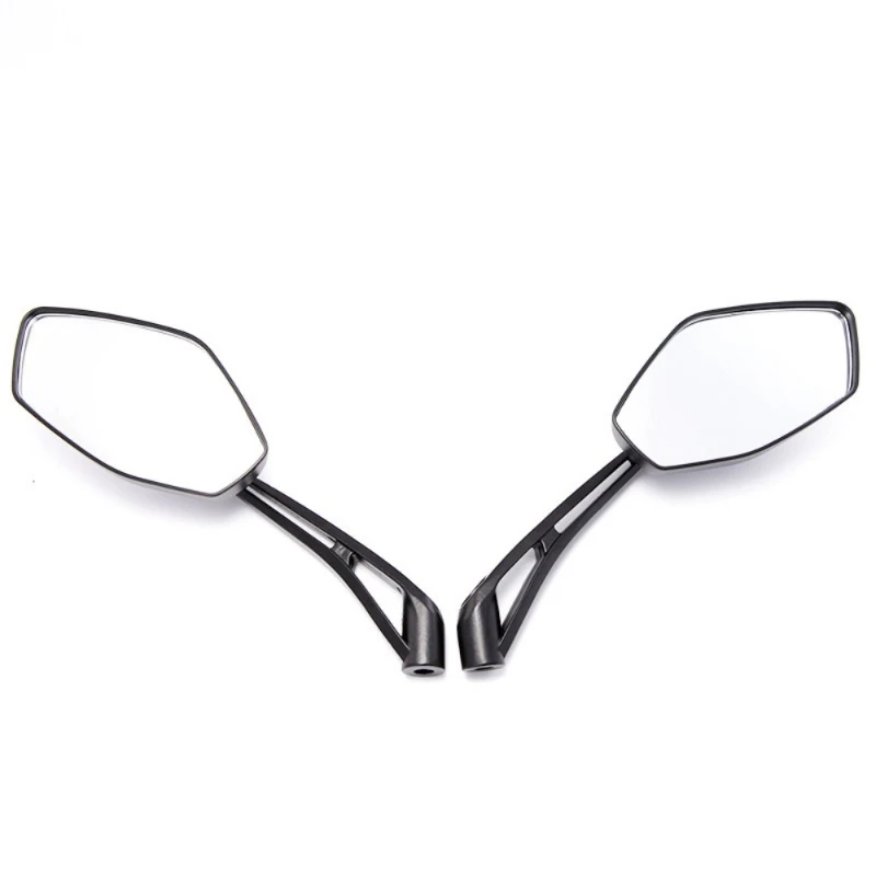 1 Pair Motorcycle Rear Mirror Aluminum Alloy ABS White Glass Accessories For NIU UQi+ NQiGT MQi2 MQi+ NXT NX X3 XQi3 SQi F600