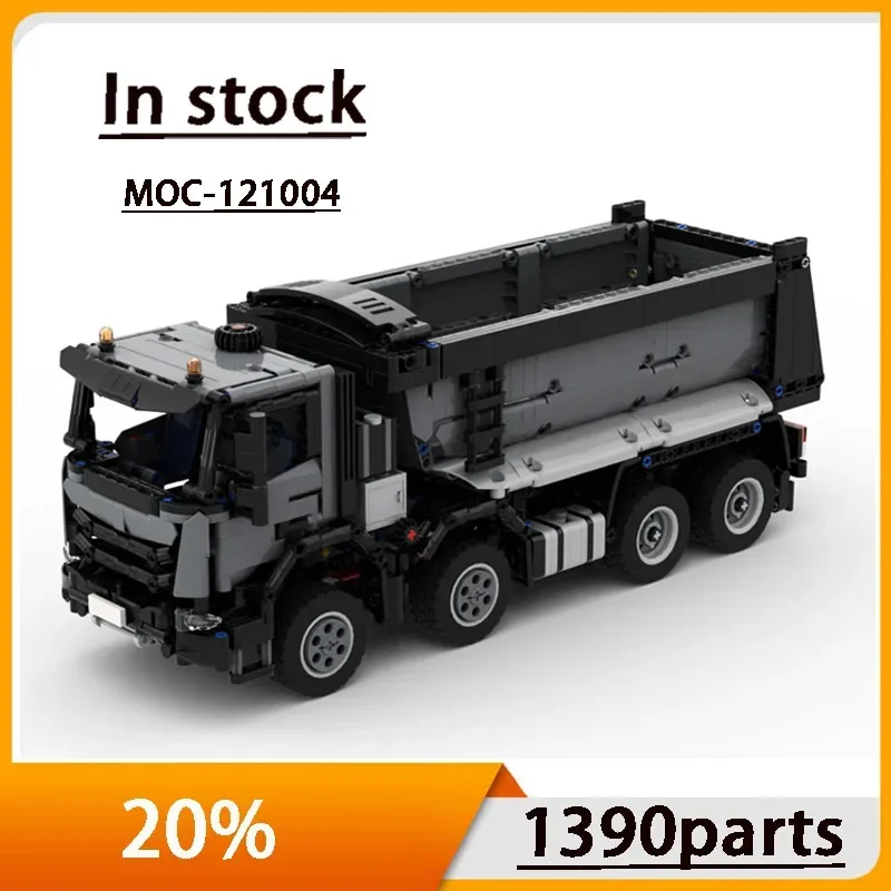 MOC-121004 T-Way Transport Dump Truck Assembly Splicing Building Block Model 1390 Parts Kids Boy Building Block Model Gift Toy