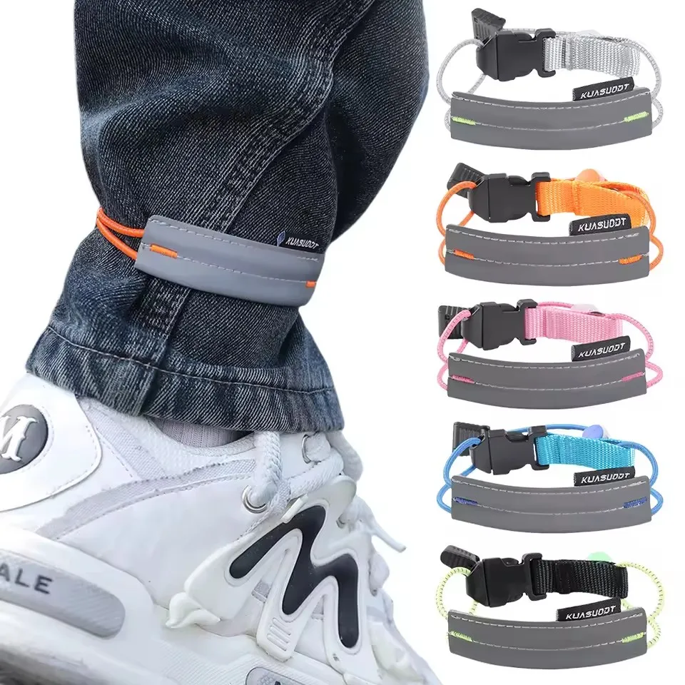Outdoor Cycling Warning Girdle Leg Biking High Visibility Elastic Night Reflective Running Sports Adjustable Bands Safety Strap