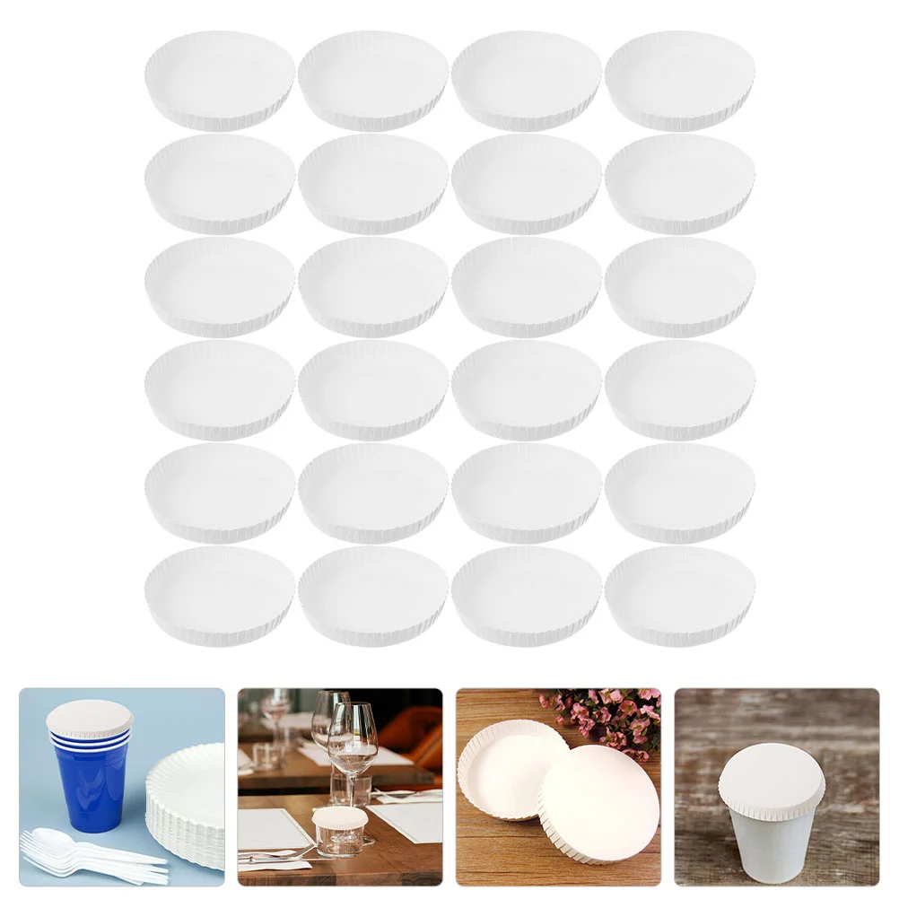 

Disposable Paper Cup Lid Drinking Lids Household Tea Covers Made Espresso Ground Coffee