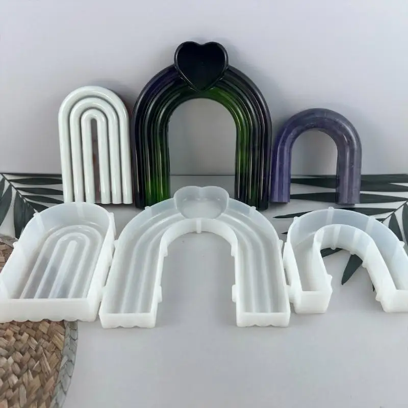 

R3MC Arch Shaped Silicone Mold Handmade Scented Table Ornament Mould Non-stick